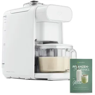 Springlane Zerkleinerer Pflanzenmilchbereiter Mila - Nussmilch & Pflanzenmilch selbst machen, 1000 W, 1,0 L oder 0,6 L, Touchdisplay weiß 30 cm x 34 cm x 15 cm