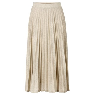 Rich & Royal A-Linien-Rock lurex plissee skirt