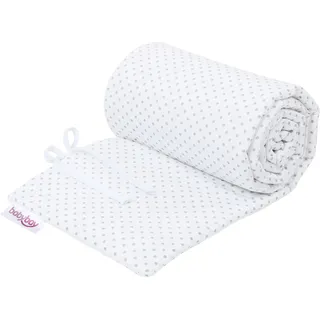 babybay Nestchen Stoff Weiß / Grau