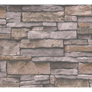 A.S. Création Vliestapete A.S. Création Bricks & Stones, Steintapete, beige, braun 388133 beige|braun