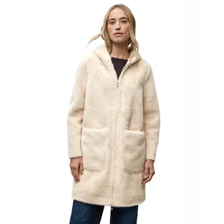Street One Fake Fur Mantel mit Kapuze - 40