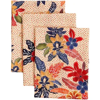 Maison d'Hermine Küchenhandtuch 100% Baumwolle (50 cm x 70 cm, Set von 3) | Küchenhandtücher Tischgeschirrtücher zum Muttertagsgeschenke Reinigen Thanksgiving und Weihnachten - Kalahari