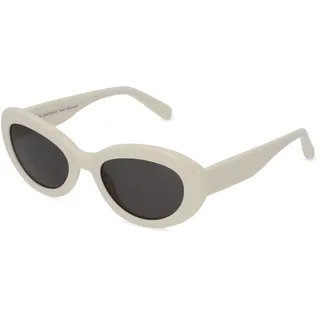 Fielmann LN 017 SUN FA Damen-Sonnenbrille Vollrand Eckig Acetat-Gestell, weiß
