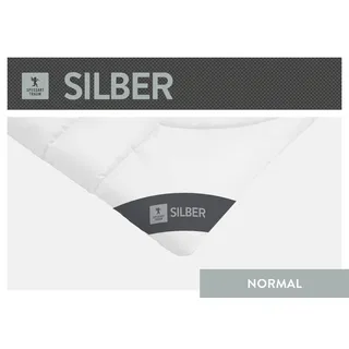 SPESSARTTRAUM Faserdecke Silber Duo normal, Füllung: 100% Polyester 135x200 cm