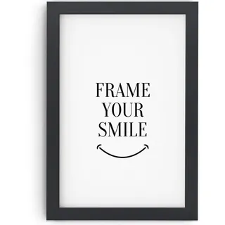 Monframe Bilderrahmen 20x50 cm | Modern Fotorahmen Schwarz mit Acrylglas & UV-Schütz | Bilderrahmen Holz MDF für Fotos, Kunstwerke, Poster & Diplom