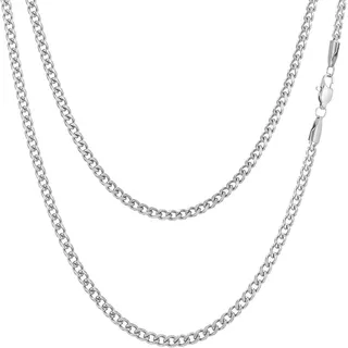 Panzerkette Herren Halskette 3/4/5/6/7/8mm Breit Edelstahl Silberkette Goldkette