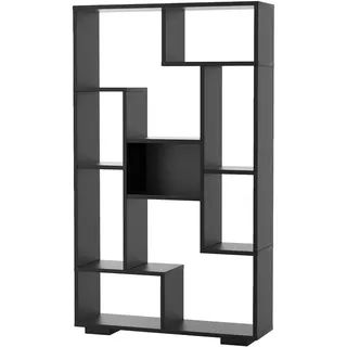 Costway Bücherregal 120 x 20 x 70 cm Schwarz