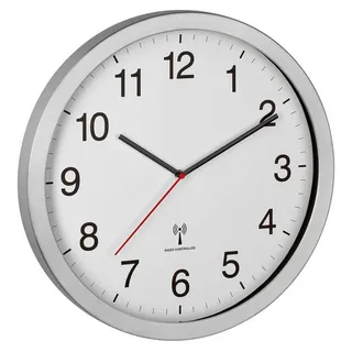 TFA Funk-Wanduhr 60,3545 cm 60.3545.02 weiß