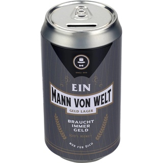 Mann im Glück 9614 Spardose, Metall/Blech, Bunt, OneSize