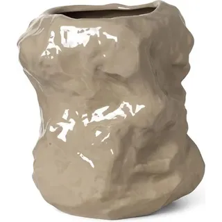Tuck Vase beige