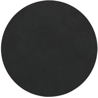 LinDNA Circle Glasuntersetzer, Leder, Black, 10cm