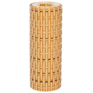 vidaXL Balkon-Sichtschutze 5 Stk. Hellbraun 255x19 cm Poly Rattan
