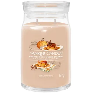 Yankee Candle Pumpkin Maple Creme Caramel großes Glas, Braun