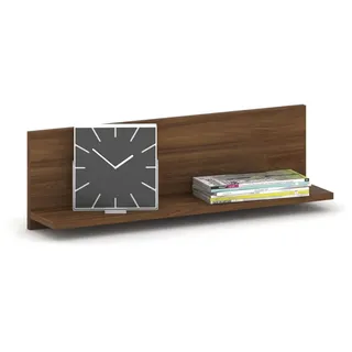 Wandregal 800 x 150 x 200 mm, Nussbaum