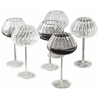 Mirabeau Glas Weinglas 6er Set Minou klar, Glas weiß