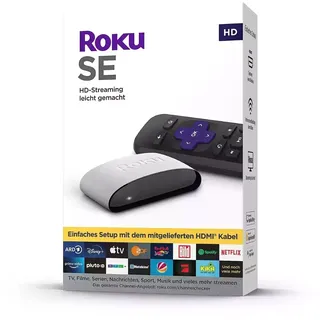 ROKU® HD Streaming Stick für TVs, inkl. Fernbedienung Partnertasten Weiß