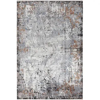 Dieter Knoll Webteppich Poseidon, Grau, Mehrfarbig, Textil, Abstraktes, rechteckig, 200x290 cm, Oeko-Tex® Standard 100, für Fußbodenheizung geeignet, leicht zusammenrollbar, Teppiche & Böden, Teppiche, Webteppiche