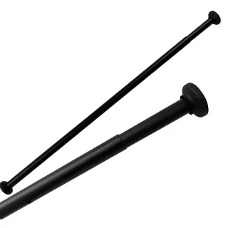 Ekershop Duschvorhangstange 70 - 120 cm schwarz