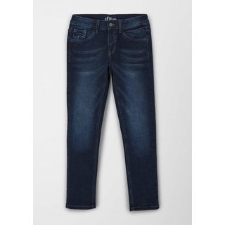 s.Oliver 5-Pocket-Jeans Jeans Seattle / Regular Fit / Mid Rise / Slim Leg Waschung blau 134/SLIM