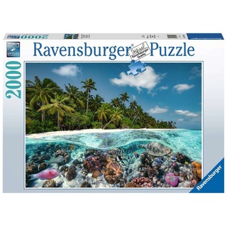 Ravensburger Puzzle »2000 Teile Ravensburger Puzzle Ein Tauchgang auf den Malediven 17441«, 2000 Puzzleteile