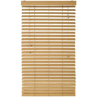 Homeware Jalousie Venetian, Natur, Holz, Bambus, Holz, 75x130 cm, Länge universell einstellbar, Wohntextilien, Rollos & Jalousien, Jalousien