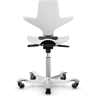 HAG Capisco 8010 Puls Bürodrehstuhl (Schale: Schwarz, Gestell: Schwarz)