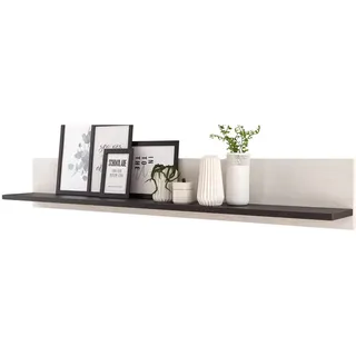 furn.design Bücherregal 160 x 30 x 22 cm Weiß