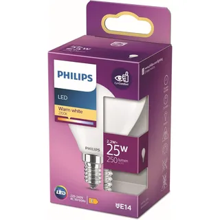 Philips LED-Lampe Classic Candle E14 2,2 W 250 lm 2700 K 8,2 cm