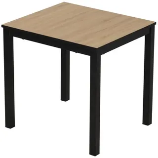 TRISENS Esstisch Esstisch Agata ausziehbar 4-6 Pers. Küchentisch 80-120cm schwarz