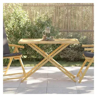 vidaXL Gartentisch Klappbar 113,5 x 57,6 x 14,2 cm Bambus Braun