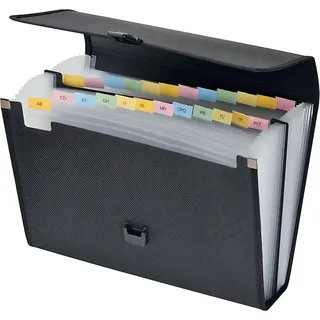 FolderSys Fächermappe A4 Schwarz