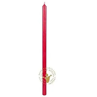 Wiedemann Spaghetti-Kerzen Bordeaux 280 x 12 mm, 6 Stück, Extra dünne und Lange Stabkerzen
