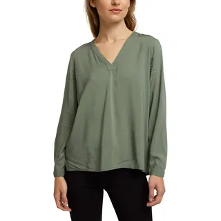 edc by ESPRIT Henley-Bluse aus LENZINGTM ECOVEROTM