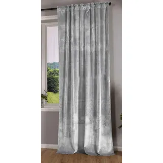 Gardinenbox Milano Schlaufen 280 x 135 cm Grau 1 Stück