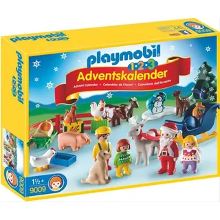 Playmobil 1.2.3 Adventskalender Weihnacht auf dem Bauernhof 9009