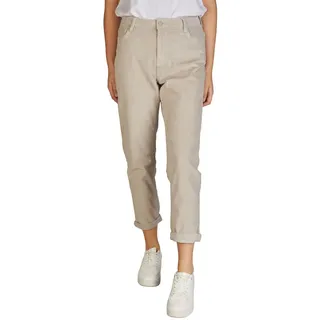 DENIMFY Cordhose Damen Mom Fit High Waist Gerades Bein Stretch DFLisa | Cord Hose Pants Reißverschluss Taschen Einfarbig Grau Rose Blau Beige Grün S M L XL XXL - XXL