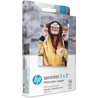 HP Premium Zink 2 x 3 Zoll selbstklebend 290 g/m2 50 Blatt