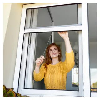 Insektenschutzrollo Premium Insektenschutzrollo zum Klemmen, CLIP & SHADE, Klemmmontage weiß 140 cm
