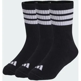 adidas 3-Streifen Kids Socken 3 Paare Schwarz/Weiß 25-27