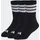 3-Streifen Kids Socken Schwarz/Weiß 25-27