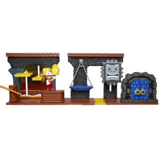 Jakks Pacific Dungeon Super Mario-Playset Welt Fungen, Mehrfarbig, Einheitsgröße (85993)