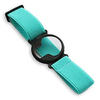 Diasticker® | Enlite Guardian - Fixierband | Flexibel - Wasserfest - Starker Halt | Armband zur Befestigung, Sensor-Schutz, Fixierung | Halter: Schwarz (Small: 18-25 cm, Türkis)