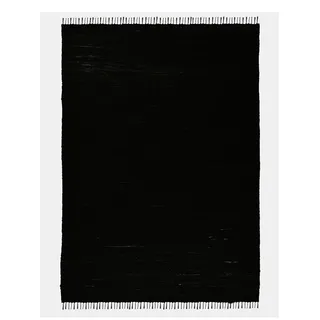 Teppich HEINE HOME Gr. 5, schwarz, B:120cm H:5mm L:180cm, Baumwolle, Teppiche, Teppich