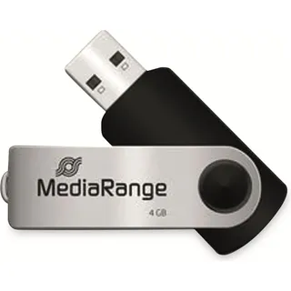 MediaRange Flexi-Drive 4GB schwarz/silber