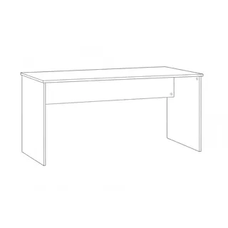 MÖBELPARTNER Schreibtisch Serie 500 Weiß