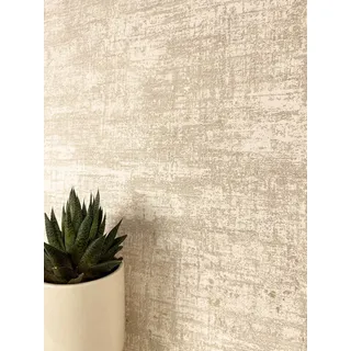 Newroom Vliestapete Bakary Beige Tapete Mustertapete Used-Look,Beton,Metallic, Beige Tapete Modern Used-Look - Mustertapete Loft Tapete Taupe Gold Industrial Beton Metallic für Schlafzimmer Wohnzimmer Küche, Loft Tapete beige|braun