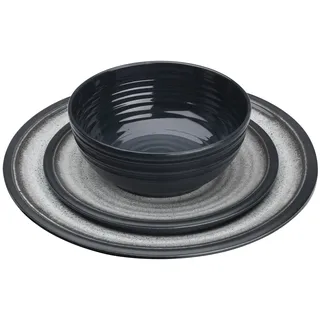 Flamefield Geschirr-Set 12-tlg. grau granit