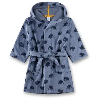 Sanetta Jungen-Bademantel blau Frottee Mammut | Hochwertiger und kuscheliger Bademantel aus Frottee für Jungen. - 104