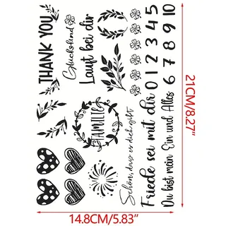 Kerzen Aufkleber Weihnachten 7pcs, DIY Kerzensticker, Wasserschiebefolie