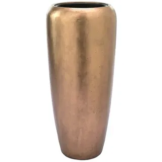 Flingora Bodenvase Cleo, mit Einsatz - Fiberglas - Indoor - Bronze - Höhe 75 cm braun Ø 34 cm x 34 cm x 75 cm x 34 cm